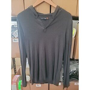 G By Guess Long Sleeve Pullover Hoodie Gray Men Size Large Style #Z34P1500000‎